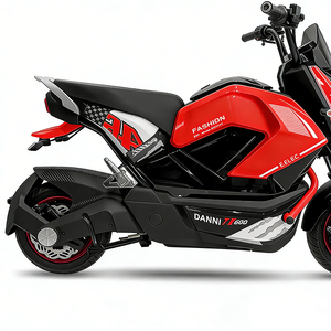 Motocicleta Eléctrica DANNI T7 200 Roja y Negra, Moderna, 72V 80km/h, de Litio, sin Escobillas, de Alta Velocidad, para Carreras Urbanas - Product Image 3