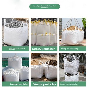Sac <span class=keywords><strong>de</strong></span> transport en polypropylène (PP) <span class=keywords><strong>de</strong></span> grande capacité avec anneaux <span class=keywords><strong>de</strong></span> sécurité pour <span class=keywords><strong>levage</strong></span> <span class=keywords><strong>de</strong></span> charges lourdes. - Product Image 3