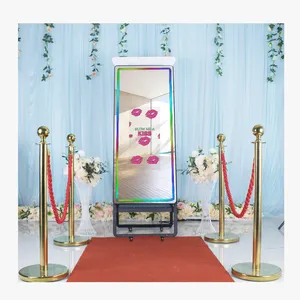 Фон для вечеринки свадьбы портативный реквизит селфи волшебное зеркало киоск машина волшебное зеркало фотобудка светодиодная рамка для мероприятий