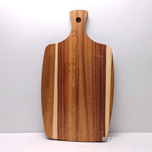 Tabla de cortar de madera de acacia rectangular con asa para cocina doméstica - Product Image 4