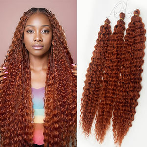 Extensiones de Cabello de Crochet <span class=keywords><strong>con</strong></span> Rizos Profundos Ariel de 22, 24 y 30 Pulgadas, Trenzas Kanekalon - Product Image 1