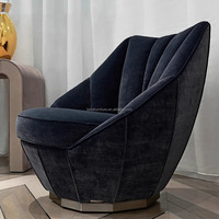 Hochwertige Wohnzimmermöbel-Sets Italienisches Sofa Designer Chaise Lounge Chairs Leder