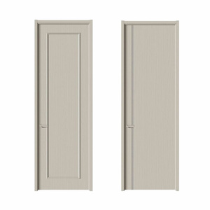 Cửa gỗ hiện đại cách âm sẵn sàng để treo, hạt gỗ tối giản hoàn thiện nội thất cửa phòng ngủ cửa văn phòng - Product Image 4