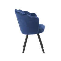 Fauteuil classique en velours pour le salon, style nordique, meuble de loisirs, conception supérieure, canapé à coquilles