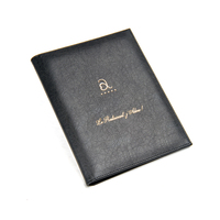 Menu en cuir personnalisé en usine, couverture A4, restaurant, hôtel, menu de bar haut de gamme, dossier en cuir de bureau