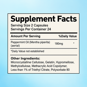Produit le plus vendu : Capsules d'huile de menthe poivrée pour la fonction du système nerveux et la santé psychologique - Product Image 2