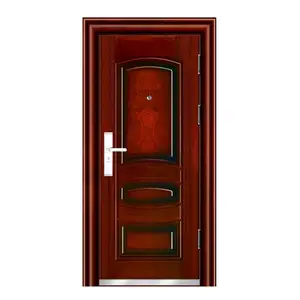 Puerta de diseño de pantalla de madera para casa, acero inoxidable, industrial, resistente, buen precio