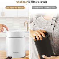 Boîte à café portable en acier inoxydable 304, scellée sous vide, avec système de re-vacuumage automatique, sans BPA, couvercle en silicone ABS, pour le stockage du café
