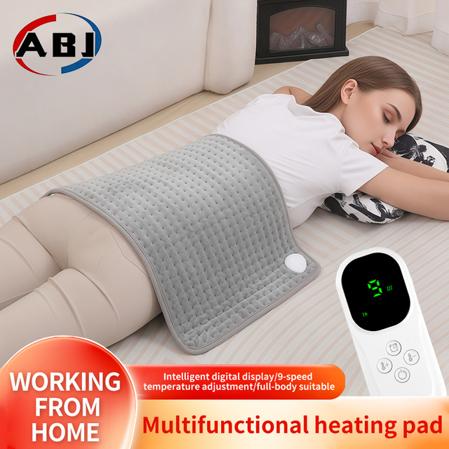 High Quality Flannel/Crystal Velvet Micro Plush Winter Body Heating Pad for Back Electric Overheat Protection Digital Control