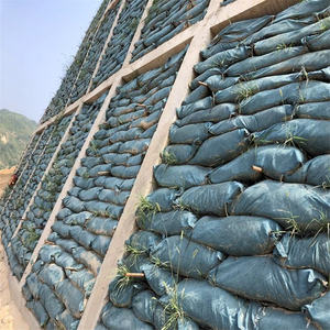 Bolsa de Geotextil No Tejido, Geo Bag Verde y Negro para Muros de Contención, Estabilización de Taludes, Control de Erosión, GeoBags para Sitios - Product Image 1