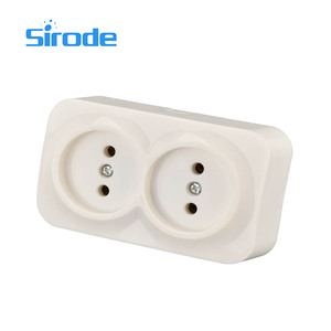 Sirode 8002 Series Europa Estándar Moderno Seguro y duradero Diseño elevado Placa de <span class=keywords><strong>PC</strong></span> de color beige 1 Gang 2 Pin Interruptor de pared para residencia - Product Image 2