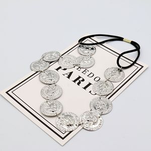 Dây Buộc Tóc Trang Sức Phong Cách Boho Cho Nữ, Dây Buộc Tóc Co Giãn Hình Đồng Xu Đầu Vàng Dân Tộc Quyến Rũ Thời Trang Đường Phố - Product Image 4