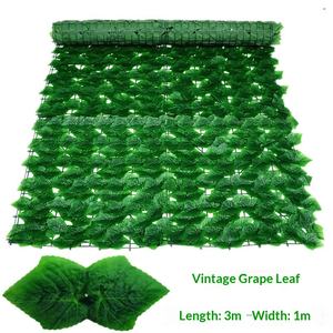 سياج نباتي اصطناعي منقوش بأوراق الورد الخضراء لتزيين الشرفة والفناء، مناسب للتصوير الخارجي - Product Image 1