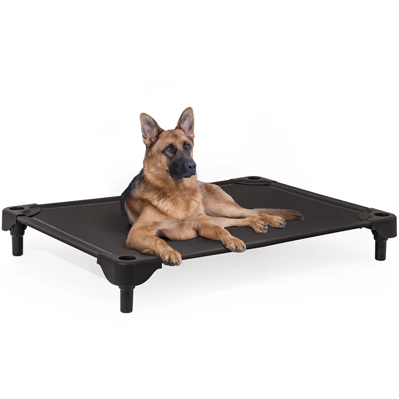 MewooFun Atacado Steel Frame Cooling Dog Camping Bed Outdoor Elevada Dog Bed