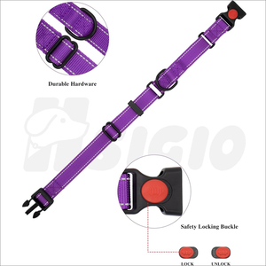 उच्च गुणवत्ता वाले निर्माता नायलॉन कुत्ते कॉलर कस्टम डिजाइनर समायोज्य वाटरप्रूफ कुत्ते प्रशिक्षण कोलार्स आउटडोर चलने के लिए - Product Image 4