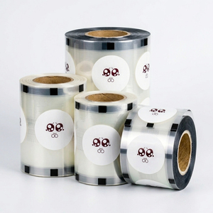 Rollo de Película de PP Bopp Termosellable a Prueba de Humedad con Diseño Impreso Transparente para Sellado de Vasos de Bebidas y Té Boba - Product Image 1