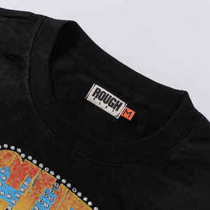 Camisetas de Alta Calidad para Hombre, 100% Algodón Grueso, Estilo Informal, Marca de Moda Urbana, Camisetas de Manga Corta para Hombre - Product Image 6