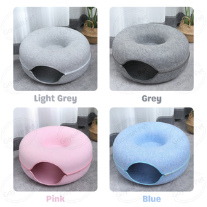 Caverne détachable pour chat Donut <span class=keywords><strong>Cat</strong></span> Tunnel Bed Felt <span class=keywords><strong>Peekaboo</strong></span> <span class=keywords><strong>Cat</strong></span> <span class=keywords><strong>Cave</strong></span> pour chats d'intérieur - Product Image 5