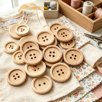 Boucle en bois circulaire personnalisée de 15 mm, 20 mm et 25 mm, idéale pour les travaux manuels de couture, la décoration de vêtements et de chemises, les festivals