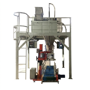Machine d'emballage semi-automatique TBM-SS02-MS-V pour aliments, farine de blé, amidon de pomme de terre, 25kg-50kg, avec balance de remplissage et de pesage pour sacs à bouche ouverte - Product Image 1