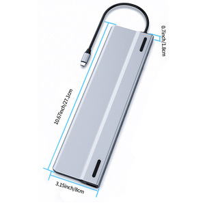 ฮับ USB คุณภาพสูง 14 in <span class=keywords><strong>1</strong></span> พร้อมแท่นวาง และฮับ USB Type-C 3.0 แบบหลายพอร์ต รองรับ VGA และ PD สำหรับแล็ปท็อป - Product Image 3