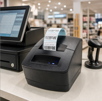 Printer Label Harga Salon 60mm Bluetooth USB Gprinter GP-2120TU 203DPI untuk Salon Rambut dan Label Studio Kuku