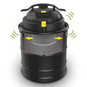Aspirateur électrique K-ASH 1500W en acier inoxydable pour usage domestique, dépoussiérage à sec, filtre HEPA, cendres en sac pour cheminée - Product Image 2