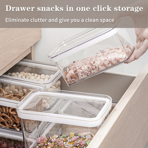 Greenside thiết kế hiện đại hình chữ nhật lưu trữ container bán buôn Nhà Bếp Đựng thức ăn tủ lạnh tổ chức khóa thực phẩm an toàn vật nuôi lưu trữ hộp - Product Image 6