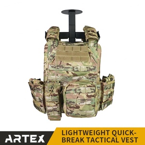 Chaleco Táctico de Camuflaje Molle de Liberación Rápida, Ligero, de Poliéster Oxford, Equipo de Entrenamiento, Portaplacas - Product Image 2