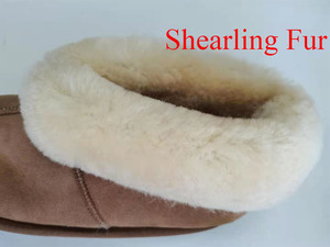 Chaussons <span class=keywords><strong>en</strong></span> <span class=keywords><strong>feutre</strong></span> <span class=keywords><strong>de</strong></span> <span class=keywords><strong>laine</strong></span> mérinos double face personnalisés pour l'hiver, chaussures <span class=keywords><strong>en</strong></span> peau <span class=keywords><strong>de</strong></span> mouton pour femmes, chaudes, moelleuses, respirantes, <span class=keywords><strong>pantoufles</strong></span> <span class=keywords><strong>en</strong></span> fourrure pour femmes - Product Image 4