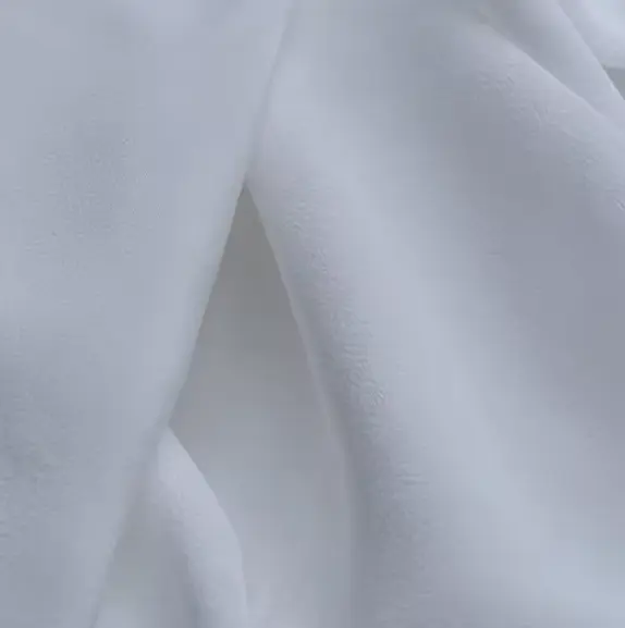 Natural White Color Undyed High Quality Factory Direct Wholesale Price Silk Crepe De Chine Fabric for Clothes