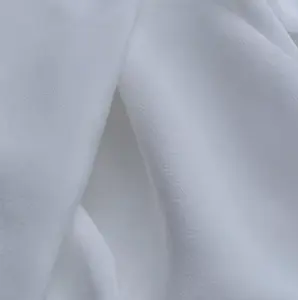 Tecido de crepe de seda de Chine para roupas sem enrolar de cor branca natural de alta qualidade direto da fábrica preço de atacado