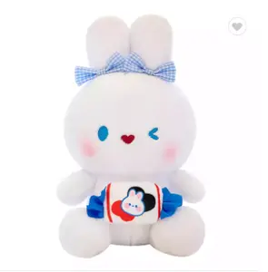खरगोश आलीशान खिलौना नीचे कपास गुड़िया सिमुलेशन बिग सफेद खरगोश टॉफ़ी खरगोश गुड़िया
