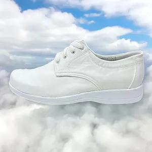 Scarpe da Passeggio Casual da Donna Angelina Modello 950, Punta Rotonda, Allacciatura, Leggere, Bianche - Product Image 3