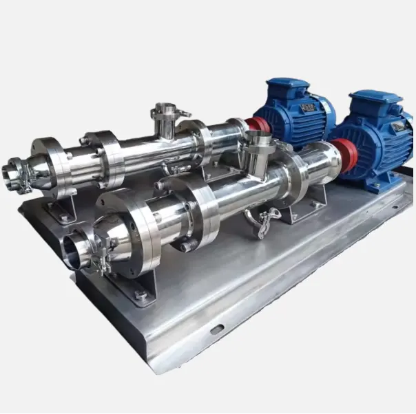 Factory Direct Sells High Viscosity Sanitary Stainless Steel Single Screw Pump With Good Self-Priming Ability