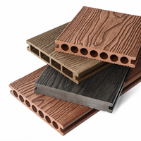 Tarima Compuesta Impermeable, Resistente al Fuego y Ecológica, con Acabado 3D Imitación Madera de Teca y Nogal, para Uso Comercial en Exteriores, Precio de Fábrica