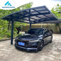 Vente en gros d'abri d'auto en aluminium abri de stationnement pas cher automatique auvent de garage bois traité sous pression Type naturel pour le Canada