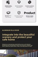 Clôture décorative en aluminium anti-rouille avec revêtement en poudre personnalisé en usine pour villa, balcon, cour extérieure