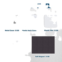 Kit de Machine de fabrication de plastique d'aimant de réfrigérateur carré de haute qualité 50*50mm 2 pouces comprenant des matériaux d'aimant de 100 pièces