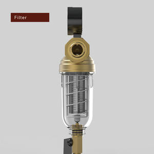 Préfiltre à <span class=keywords><strong>eau</strong></span> manuel de qualité industrielle pour usage hôtelier, autonettoyant, en acier inoxydable 306, filtre à <span class=keywords><strong>eau</strong></span> en laiton 1/2 1'' <span class=keywords><strong>avec</strong></span> manomètre - Product Image 3