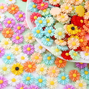 กาวครีมดอกเดซี่สีสันสดใสเคสโทรศัพท์ทำด้วยมือผมวัสดุเรซินผสมอุปกรณ์เสริมขนาดเล็กสำหรับทำมือ - Product Image 2