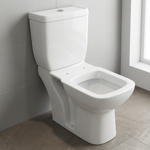 Inodoro de Cerámica de Alta Calidad, Personalizado, de Dos Piezas, con Descarga por Arrastre, para Baño - Product Image 6
