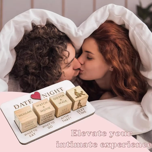 Dados de noche de fecha más vendidos, dados divertidos después de la oscuridad, dados de madera románticos, cúbicos para parejas, regalo del Día de San Valentín - Product Image 6