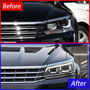 AURON 2016-2017 VW Passat Lámpara Delantera LED Luz Baja Retrofit/Actualización Nueva 12V 36W 6000 lm 6000K Ajuste Universal 6 Meses - Product Image 5