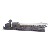 Máquina Extrusora de Doble Tornillo para Masterbatch de PP/PE + HDPE + CACO3 con PLC y Motor para Granular Carbonato de Calcio