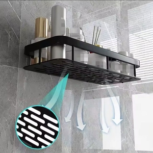 Estantes de Almacenamiento Integrados <span class=keywords><strong>para</strong></span> Baños, Lavabos y Inodoros Montados en la Pared, Estantes Sin Perforaciones, Montaje en Esquina - Product Image 4
