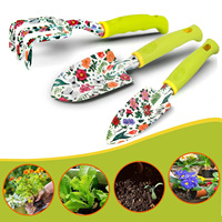Nouvel ensemble d'outils de désherbage pour le jardinage en gros avec gants imprimés pour kit de plantation