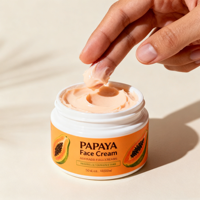 Crème pour le visage à la papaye - Crème hydratante pour le visage avec extrait naturel de papaye, crème nourrissante quotidienne pour une peau douce et lisse