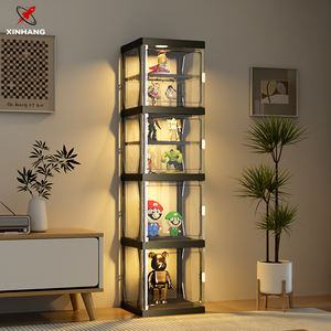 ตู้โชว์พลาสติกใสคุณภาพสูง Xinhang แบบประกอบได้ ตู้เก็บของกันฝุ่น กล่องโชว์ฟิกเกอร์ขนาดใหญ่ - Product Image 1