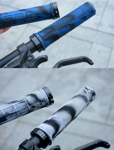 Poignées de guidon de vélo TPR extrémité de barre antidérapante sensation de main confortable repose-mains de vélo vtt pièces de poignées de vélo absorbant les chocs - Product Image 6